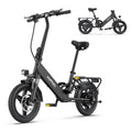 Mitternachtsschwarz-Hillmiles Mile 1 Ultrakompaktes Klapp-E-Bike | 250W Motor | 36V 10.4Ah | 60km Reichweite