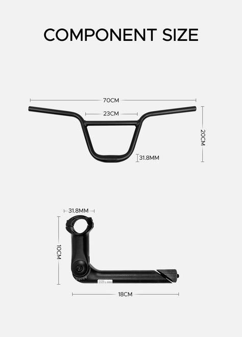 BMX Handlebar for EP-2 Boost/EP-2 Pro/Engine X