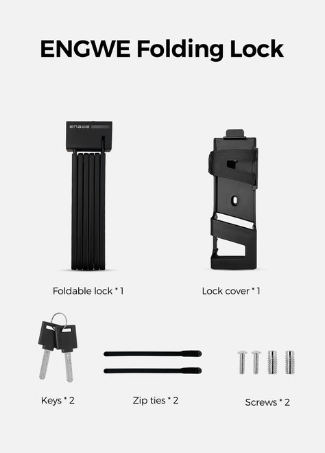 ENGWE Folding Bike Lock for Universal