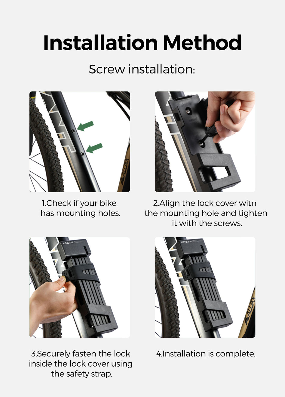 ENGWE Folding Bike Lock for Universal