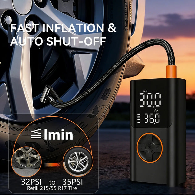 Dispositivo eléctrico inalámbrico portátil de inflado